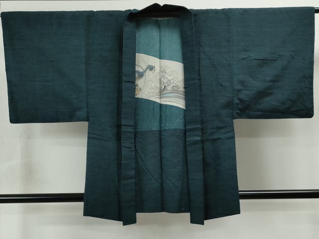 平和屋着物●男性　紬　アンサンブル　色無地　褐返色　正絹　逸品　CAAS0137th 平和屋着物○男性 紬 アンサンブル 色無地 褐返色 正絹 逸品 CAAS0137th