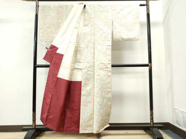 平和屋着物○上質な紬 舞花文 正絹 逸品 CAAS6862ycの通販はau PAY