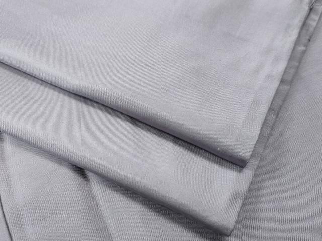 平和屋着物●上質な紬　色無地　暁鼠色　正絹　逸品　CAAS6873yc