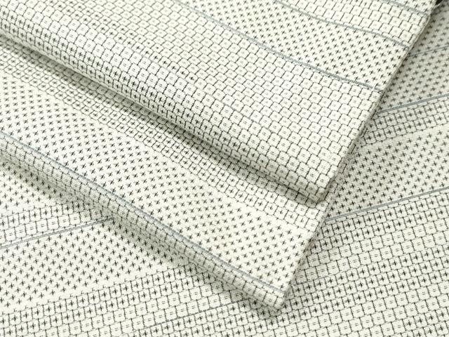 平和屋着物●上質な紬　100亀甲　横段文　正絹　逸品　CAAS6876yc