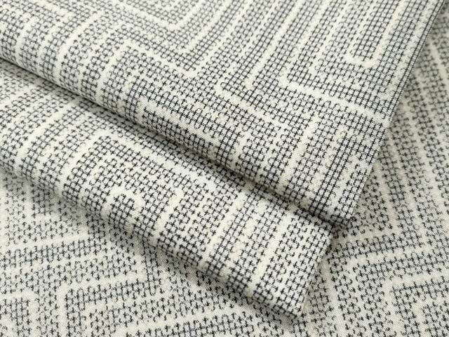 平和屋着物●洗える最高級着物　＜英＞はなぶさ謹製　小紋　幾何学文様　洗える着物　CAAS6884yc