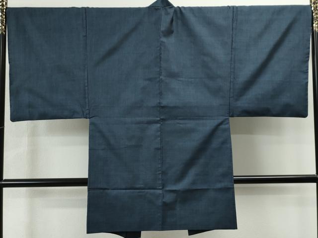 平和屋着物●男性　紬　アンサンブル　長羽織　十字絣　正絹　逸品　DAAS2231tw 平和屋着物○男性 紬 アンサンブル 長羽織 十字絣 正絹 逸品 DAAS2231tw