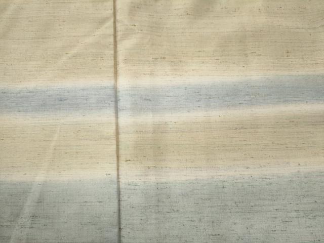 平和屋着物●訪問着　紬地　横段文　正絹　逸品　CAAS6910yc 平和屋着物○訪問着 紬地 横段文 正絹 逸品 CAAS6910yc