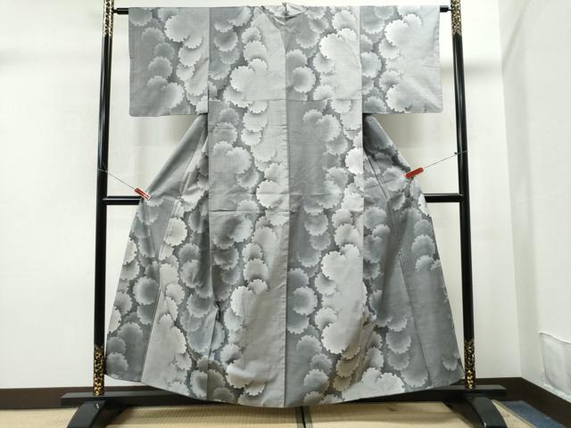 平和屋着物○本場大島紬 白大島紬 桑原織物 二代目 桑原啓之介 カタス