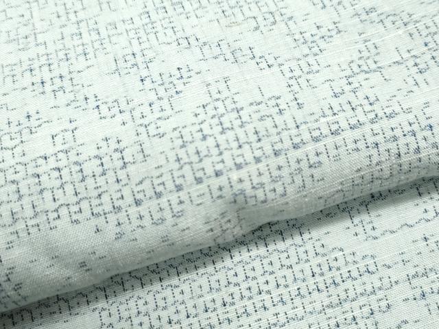 平和屋着物○結城紬 80亀甲 エ霞籬草花文 正絹 逸品 未使用