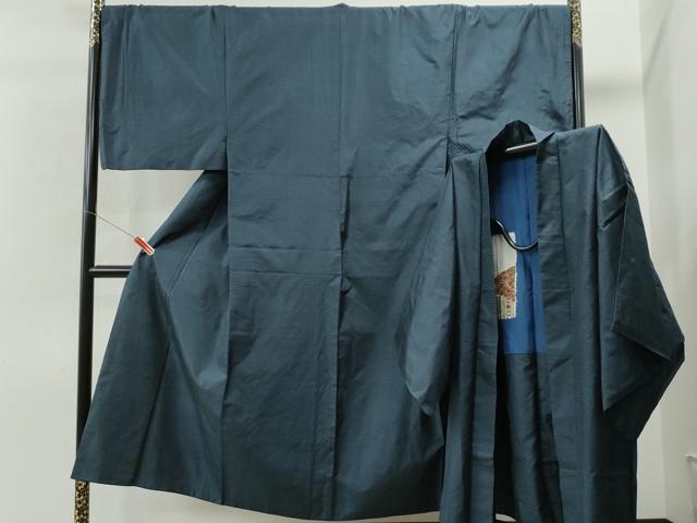 平和屋着物●男性　本場大島紬　アンサンブル　100亀甲　総詰め　キングサイズ　正絹　逸品　CAAS6993yc