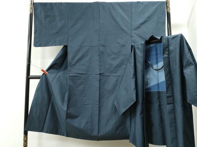 平和屋着物●男性　本場大島紬　アンサンブル　80亀甲　総詰め　正絹　逸品　未使用　CAAS6994yc