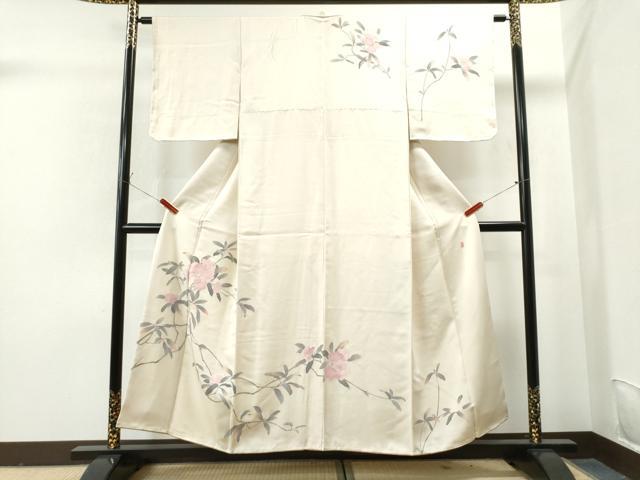 平和屋着物●訪問着　友禅　作家物　枝花文　正絹　逸品　未使用　CAAS6999yc