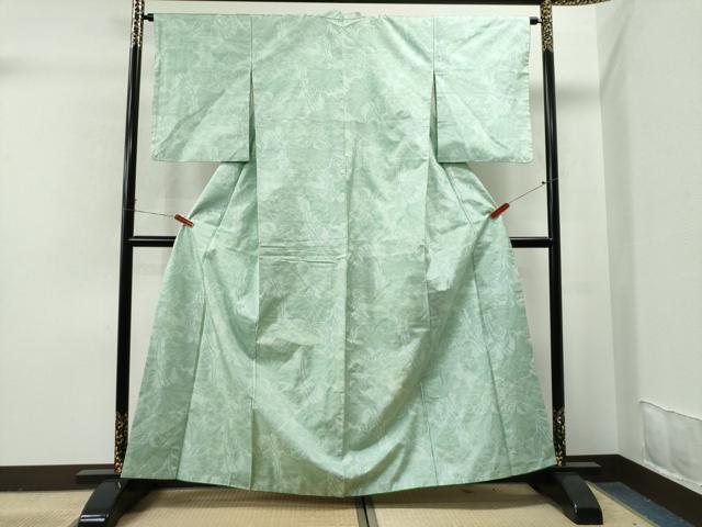 平和屋着物●本場大島紬　草花文　正絹　逸品　CAAS7002yc 平和屋着物○本場大島紬 草花文 正絹 逸品 CAAS7002yc