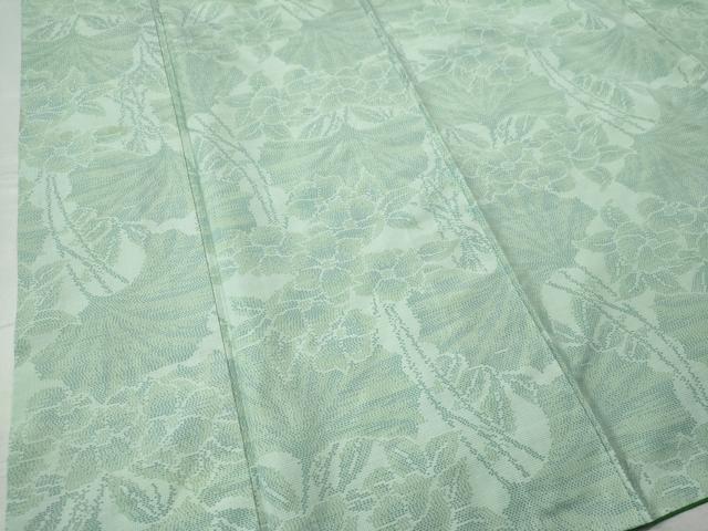 平和屋着物○本場大島紬 草花文 正絹 逸品 CAAS7002yc