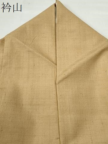 平和屋着物○結城紬 色無地 飴色 正絹 逸品 CAAS7007yc