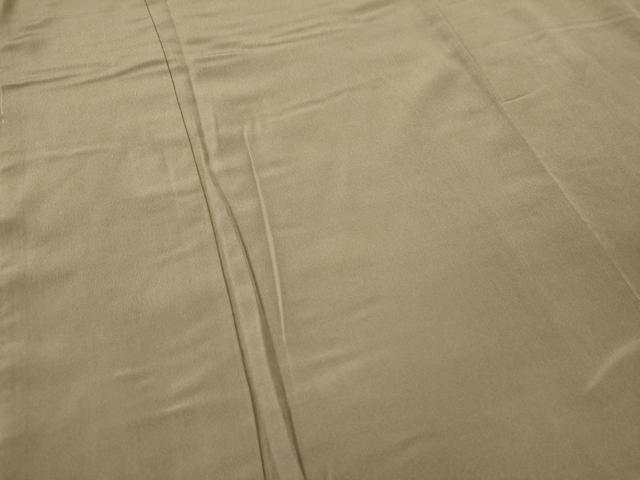 平和屋着物○男性 色無地 肥後煤竹色 鬼しぼ縮緬 正絹 逸品 CAAS7009yc