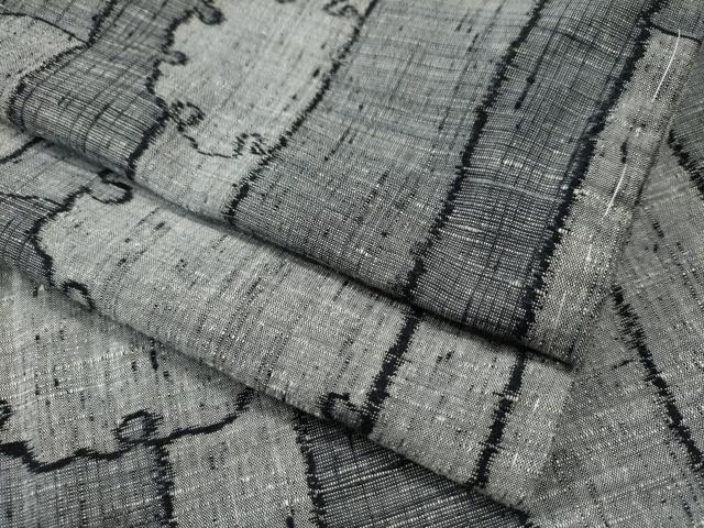 平和屋着物●上質な紬　笹竹雪輪文　正絹　逸品　未使用　CAAS7021yc