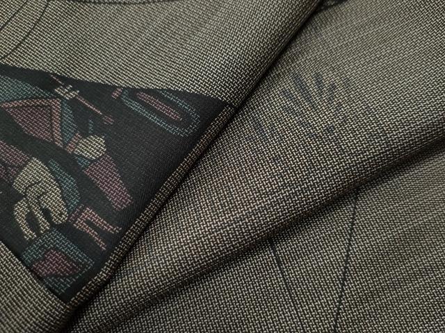 平和屋着物○本場大島紬 7マルキ エジプト壁画文様 正絹 逸品 BAAT6715hv