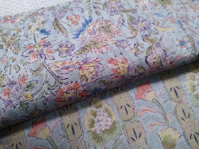 平和屋着物○訪問着 三代目 更和作 紬地 手描き 人物動物吉祥