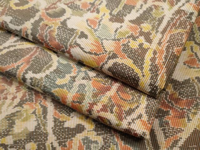 平和屋着物●本場大島紬　総絣　草花文　正絹　逸品　未使用　CAAS7088yc