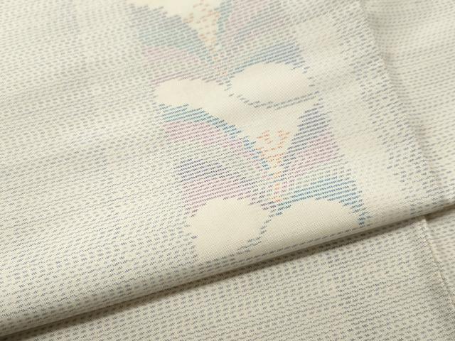 平和屋着物○本場大島紬 短冊吉祥花文 やまと誂製 正絹 逸品 未