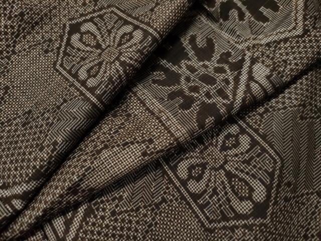 平和屋着物●希少　本場大島紬　龍郷絣　正絹　逸品　未使用　CAAS7128yc