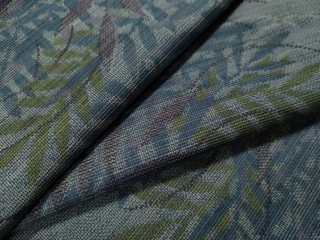 平和屋着物●本場大島紬　草木文　正絹　逸品　CAAS7141yc