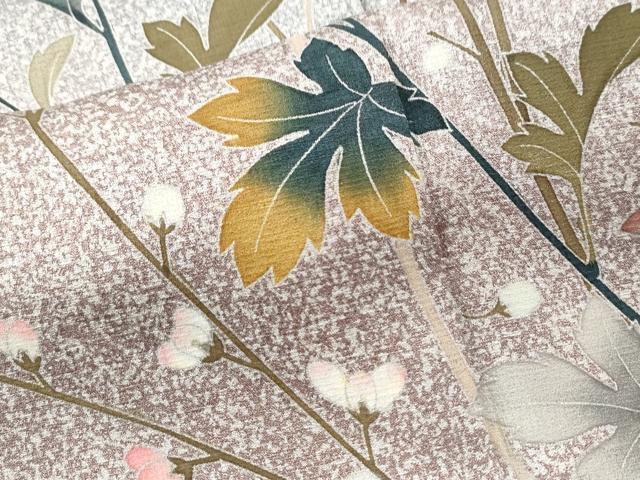 平和屋着物○訪問着 友禅 菊花文 暈し染め 金彩 正絹 逸品 CAAS7202yc