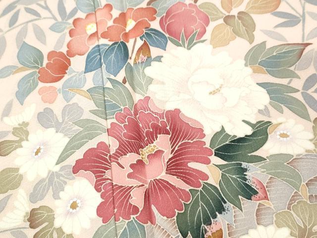 平和屋着物□訪問着 友禅 作家物 花籠文 暈し染め 正絹