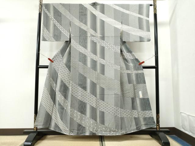 平和屋着物○伝統工芸士 水谷滉 訪問着 竹並び吉祥花唐草