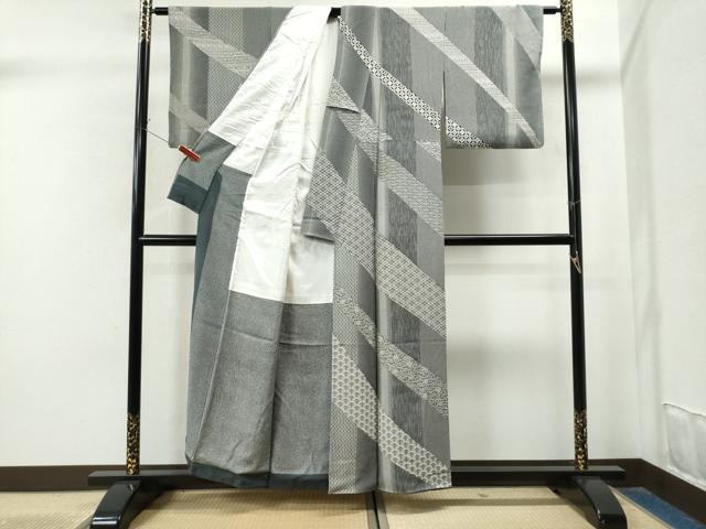 平和屋着物○伝統工芸士 水谷滉 訪問着 竹並び吉祥花唐草