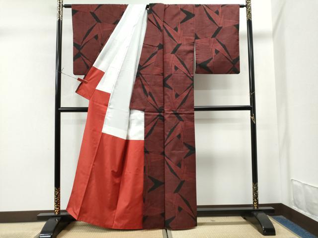 平和屋着物□極上 訪問着 友禅 正月飾り しめ縄 干支 藍鉄色地