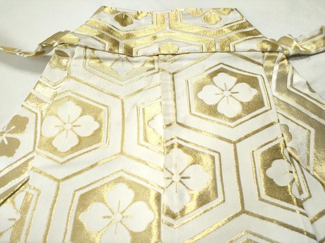 平和屋着物○男性 馬乗り袴 舞台衣装 亀甲花文 金糸 CAAS7256yc