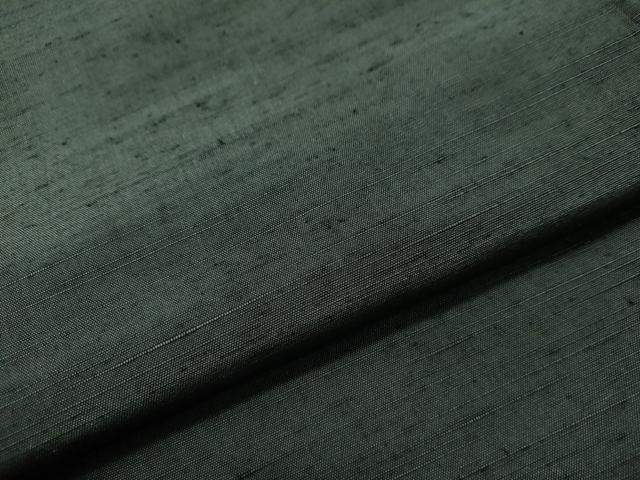 平和屋着物○男性 紬 アンサンブル 色無地 柳煤竹色 正絹 逸品 CAAS7272yc