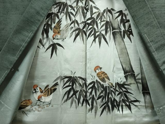 平和屋着物●男性　紬　アンサンブル　色無地　柳煤竹色　正絹　逸品　CAAS7272yc 平和屋着物○男性 紬 アンサンブル 色無地 柳煤竹色 正絹 逸品 CAAS7272yc