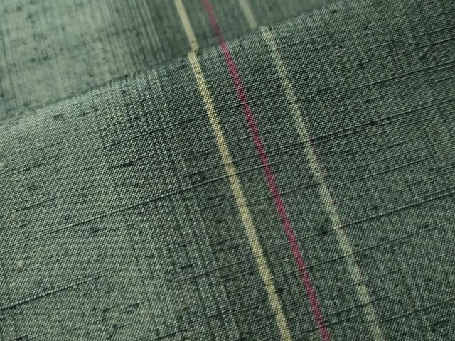 平和屋着物○三代目 市三郎 紬 間道 証紙付き 正絹 逸品 CAAS7276yc