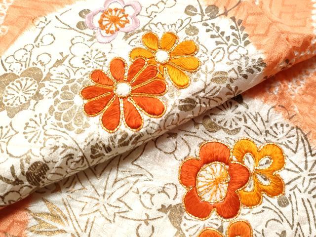 平和屋着物○創業460年・千總 訪問着 駒刺繍 総絞り 青海