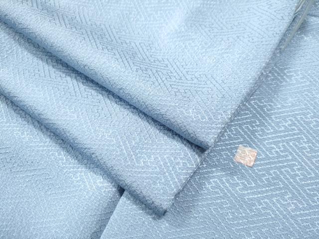 平和屋着物●上質な色無地　作家物　紗綾型地紋　淡藤色　正絹　逸品　CAAS7327yc