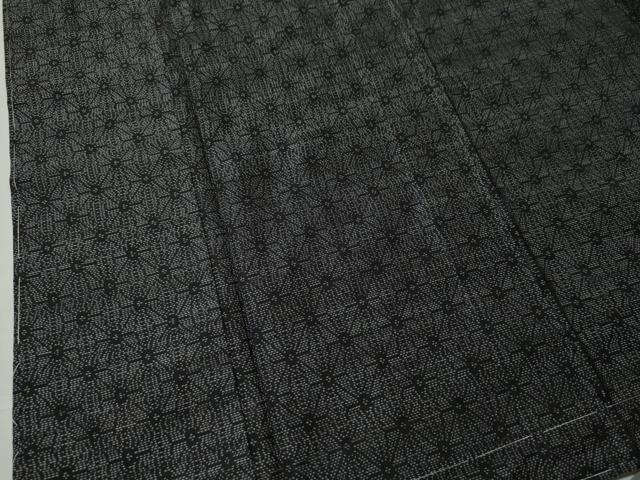 平和屋着物○本場大島紬 変わり麻の葉文様 正絹 逸品 未使用 CAAS7330yc