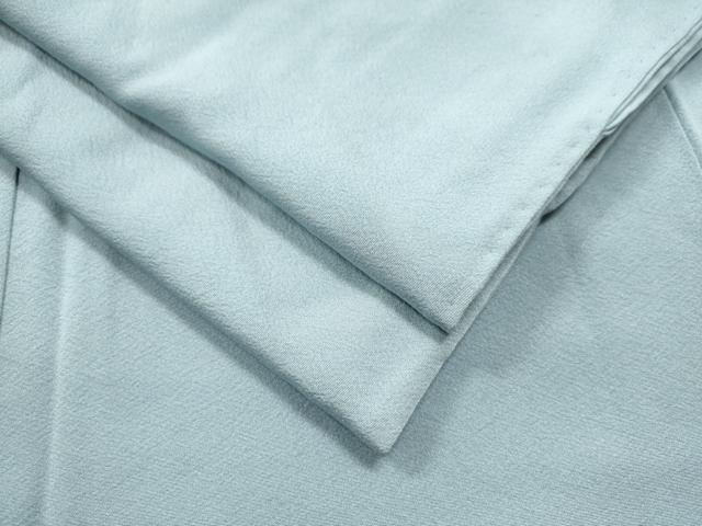 平和屋着物●上質な色無地　月白色　正絹　逸品　CAAS7357yc