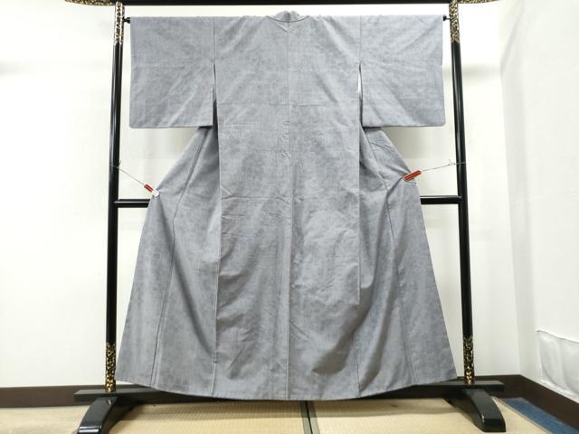 平和屋着物●上質な紬　舞花文　正絹　逸品　CAAS7394yc 平和屋着物○上質な紬 舞花文 正絹 逸品 CAAS7394yc