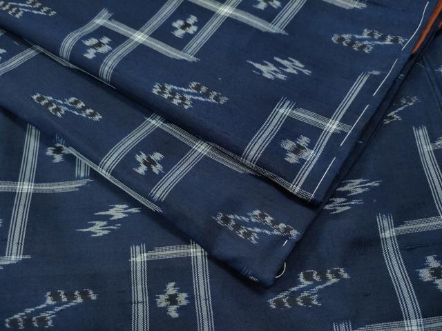 平和屋着物●本場琉球絣　琉球絣文様  　正絹　逸品　未使用　CAAS7436yc