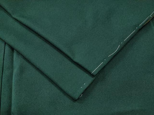 平和屋着物●上質な紬　色無地　鉄色　正絹　逸品　未使用　CAAS7447yc