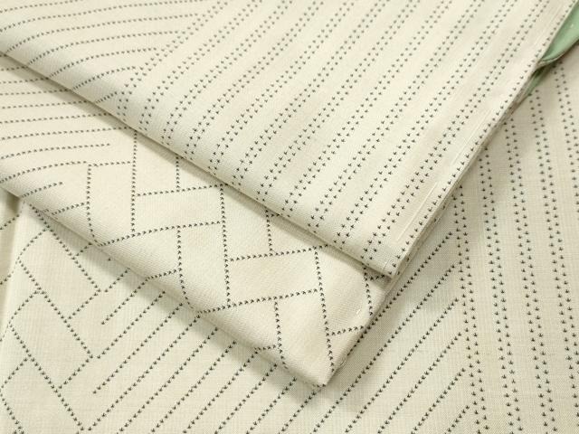 大島紬 白大島 正絹 袷 新品 未使用 正絹袷 本場大島紬 白大島 カタス式