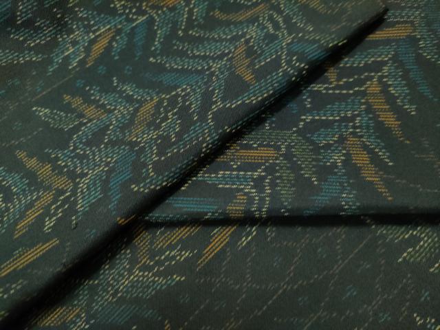 平和屋着物●本場大島紬　草木文　正絹　逸品　CAAS7479yc