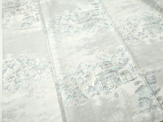 平和屋着物○都喜ヱ門 本場大島紬 白大島 9マルキ 遠山樹林