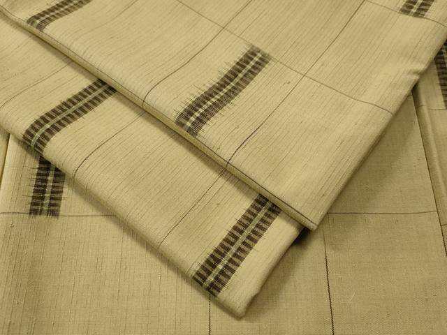 平和屋着物●上質な紬　吉祥文　正絹　逸品　CAAS7498yc