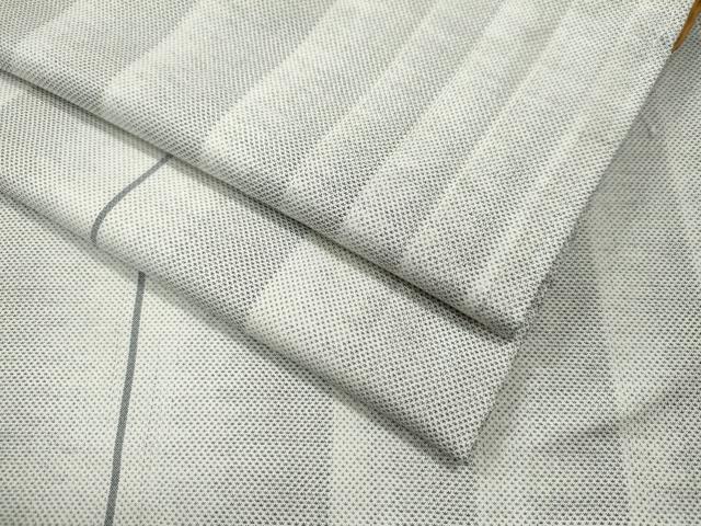 平和屋着物●本場大島紬　白大島　9マルキ　縞　正絹　逸品　CAAS7507yc