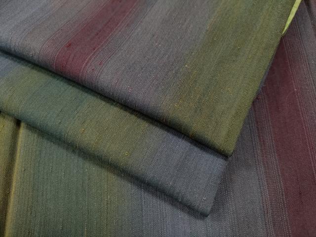 平和屋着物●上質な紬　霞文　正絹　逸品　CAAS7508yc