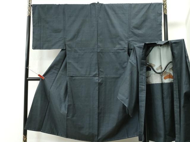 平和屋着物●男性　本場大島紬　アンサンブル　7マルキ　正絹　逸品　未使用　CAAS7527yc