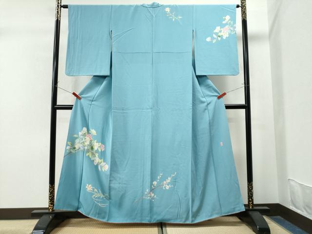 平和屋着物○訪問着 紬地 霞文 西武百貨店扱い 正絹 逸品 CAAS9374th