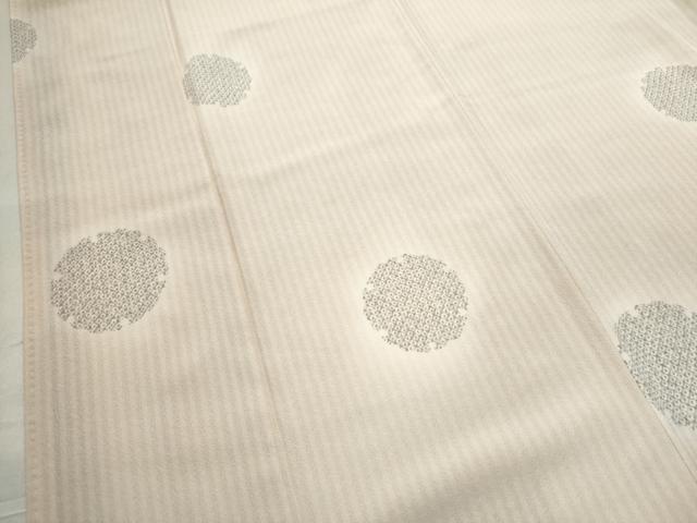 平和屋着物○上質な小紋 雪輪鹿の子文 蛍暈し 正絹 逸品 CAAS7565yc