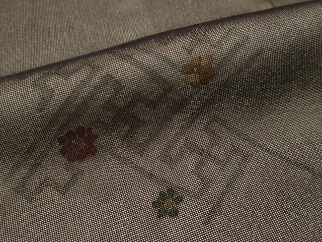 平和屋着物▽訪問着　単衣　紗袷　刺繍　紗綾形花文　正絹　逸品　CAAS8250vp_6
