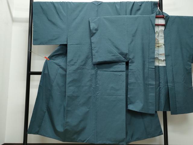 平和屋着物●男性　本場大島紬　アンサンブル　薩摩結城　百入茶色　正絹　逸品　CAAS8403vf